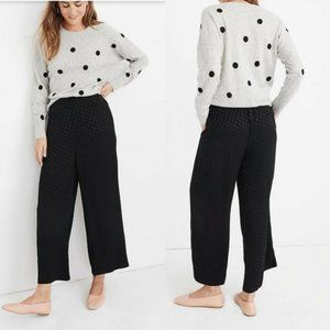 Madewell Drapey Jacquard Huston Pull On Crop Pants